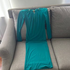 Hot Miami Styles team colored, long sleeved gown, never worn